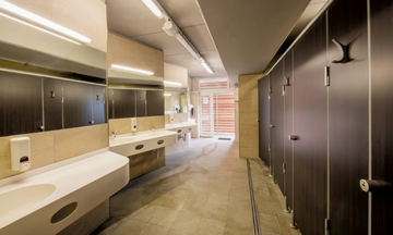 MODULAR WALL GF/S - HPL toilet partition by GES Group - view 3